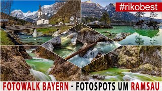 Fotowalk Bayern Fotografieren im Berchtesgadener Land rund um Ramsau Wasserfälle und tolle Bergseen [upl. by Suirred382]