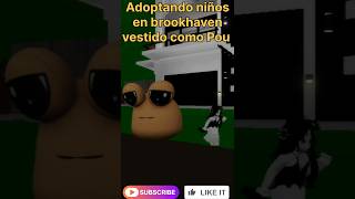 Adoptando niños en brookhaven termina mal XD🤣 roblox brookhaven humor viral short 👍❤️🤣 [upl. by Dloreg9]