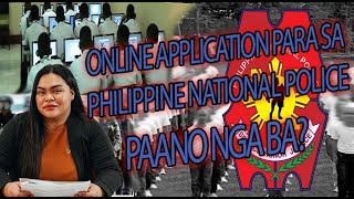 PNP Online application 2021 PNP CORPS Paano magapply sa PNP online [upl. by Annayad576]