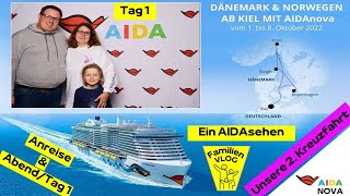 TAG 1  1 Kreuzfahrt mit der Nova  DÄNEMARK amp Norwegen ab Kiel 4KAIDA Nova 102022 VLOG 0241 [upl. by Azer]