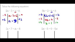 Solving Equations with Unknowns on Both Sides  Mr Morley Maths [upl. by Belita]