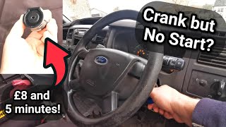 Crank but No Start Solved  Common Ford Problem  5 minute Ignition Barrel Switch Swap [upl. by Emerej]