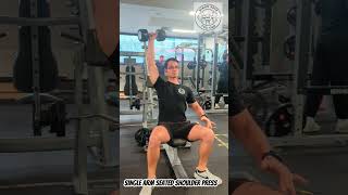 Single arm seated shoulder press [upl. by Pattin]