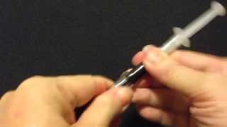 Refill Pilot VarsityV pen with syringe and coupling using vacuum method [upl. by Milman]