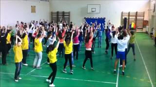 Cupa Liceelor CNMV Slobozia  flashmob [upl. by Airalav]