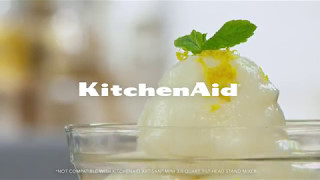 Lemon Sorbet Recipe with the KitchenAid® Ice Cream Maker Attachment [upl. by Akiram]