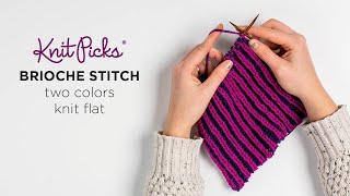 Learn Brioche Two Color Flat [upl. by Mongeau]