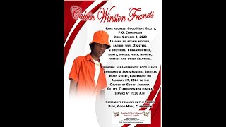 Calvin Winston Francis Funeral Service [upl. by Akcemat]