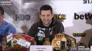 Froch v Groves 2 The Final Press Conference from Wembley [upl. by Lashond]