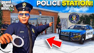 Franklin amp Shin Chan Upgrade His House into Police Station in GTA 5 Telugu Franklin Became Police [upl. by Valeria202]