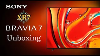 SONY 2024 BRAVIA 7 Mini LED  55XR70  Unboxing Google TV  New 2024 Model [upl. by Enelrad]