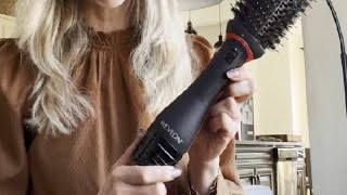 REVLON One Step Root Booster Round Brush Dryer and Hair Styler Review [upl. by Adnaluoy]