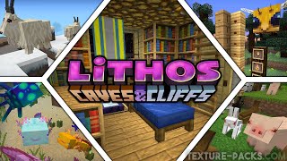 Lithos Texture Pack 117  1171 Download • Minecraft Bedrock amp Java Edition [upl. by Seiuqram]