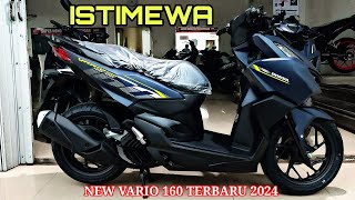 REVIEW VARIO 160 WARNA BARU 2024 VERSI CBS MATTE BLUE ISTIMEWA [upl. by Delacourt]