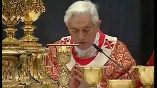 Pater Noster cantato da Benedetto XVI [upl. by Goldshell696]