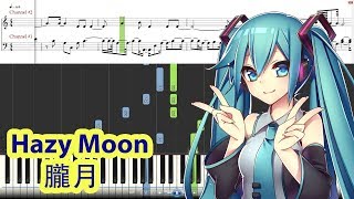 Piano Tutorial Hazy Moon  朧月  Hatsune Miku  初音ミク [upl. by Quartet916]