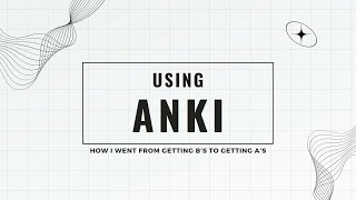 How I Used Anki  PreMed Classes and MCAT [upl. by Hentrich]