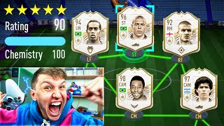 PELE IN NEW FULL PRIME ICON FUT DRAFT  FIFA 21 [upl. by Shanan]