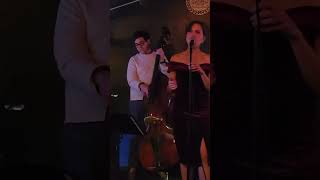 Laura French amp Seth Darby play live jazz doublebassist doublebass jazzmusic jazz singer [upl. by Harned504]