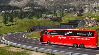 Kallada Mercedes Benz Bus Driving  Euro truck simulator 2 with indian bus mod [upl. by Denni]