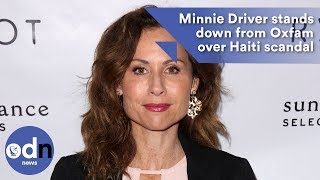 Minnie Driver stands down from Oxfam over Haiti scandal [upl. by Ednew]