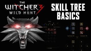 WITCHER 3 Skill Tree Basics Walkthrough [upl. by Anama]