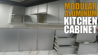 MODULAR ALUMINUM KITCHEN CABINET NI SIR ALHGONJOE [upl. by Fretwell]