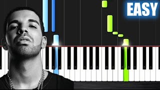 Drake  Fake Love  EASY Piano Tutorial by PlutaX [upl. by Nolyarg85]