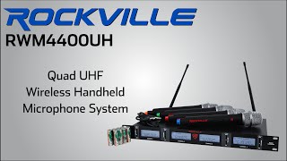 Rockville RWM4400UH Quad Handheld Wireless Microphone System [upl. by Bernete311]