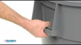 Globalindustrialcom Heavy Duty Waste Containers [upl. by Nimajnab]