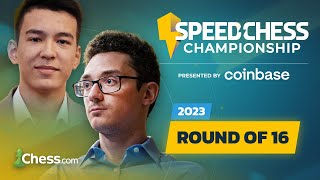 Fabiano v Nodirbek  Wholl Persist in Shorter Formats Speed Chess Championship 2023  coinbase [upl. by Jonina251]