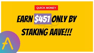 How To Stake And Earn Rewards On AAVE 2022  AAVE STAKING TUTORIAL [upl. by Yrod]