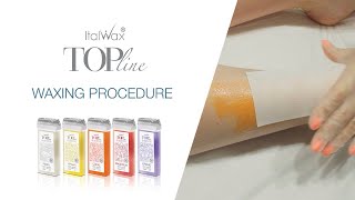 Italwax Top Line SP warm wax  Depilation procedure [upl. by Llyrad]