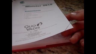 Giveaway and Review  Quo Vadis Minister Weekly Planner [upl. by Arikahc]