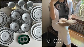 vlog 에르메스 샹달그릇 언박싱 My collection of Hermes tableware🍊현대백화점 자스민 추석선물 이도 다이닝 도산카페 투아투아 [upl. by Jurdi]