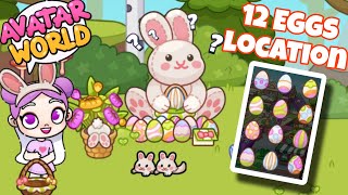 Avatar world Easter update and 12 Secret Eggs location 🐇✨ [upl. by Akkin539]