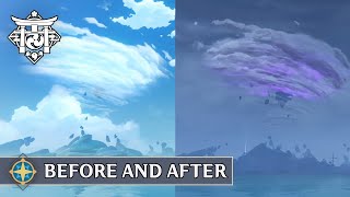 What Seirai Island looked like BeforeAfter 21 Timelapse Genshin Impact [upl. by Krenek555]