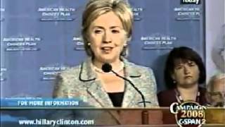 Hillary Clinton In 2007 If You Like Your Plan You Can Keep Your Plan [upl. by Jarin]