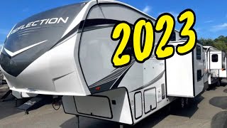 NEW 2023 GRAND DESIGN REFLECTION 324MBS 5TH WHEEL Mid Bunk House Solar Dodd RV Walkthrough Show [upl. by Euqinu474]