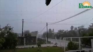 Cae fuerte lluvia en Valle Hermoso [upl. by Dowell]