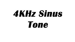 4KHz Sine Wave Test Tone 1 Hour [upl. by Hanafee926]