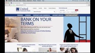 United Community Bank Online Banking Login Instructions [upl. by Grimes375]