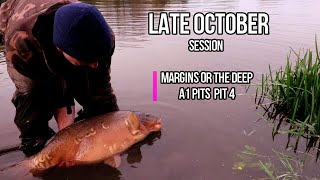 Carp fishing  A1 pits late October session margins or the deep [upl. by Akimot106]