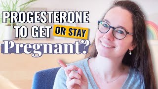 Should you use progesterone to get or stay pregnant [upl. by Ynolem780]