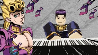 giornos theme piano tutorial easy  Jujutsu shenanigans [upl. by Tnahs594]