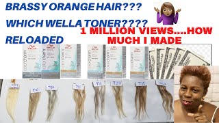 BRASSY ORANGE HAIR Which Wella Toner RELOADED 1Million Views Whaattt [upl. by Innek]