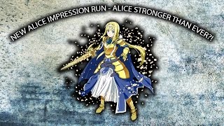 Sword Art Online Memory Defrag  NEW Alice Impression run  Strongest earth unit global [upl. by Batchelor]