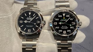 Rolex Explorer and AirKing 40mm [upl. by Erihppas]