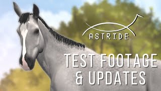 ASTRIDE 🐴 NEW HORSE CREATOR TEST FOOTAGE amp UPDATES Riding Equestrian Game [upl. by Sivraj]