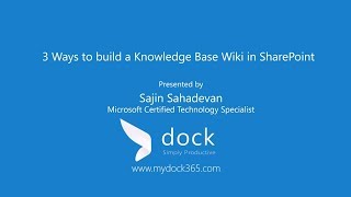 How to Build Knowledge Base Wiki in SharePoint in Different Ways [upl. by Tecu]